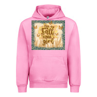 Fuchsia Pink i'm a fall kinda girl Urban Hoodie - TumblerDesignByShophia