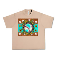 Burro baseball turquoise sunflower Urban Heavy Tee - JahusDesignShop