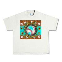 Pistachio baseball turquoise sunflower Urban Heavy Tee - JahusDesignShop