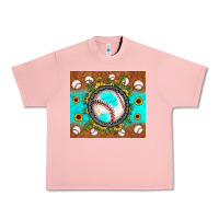 Salmon baseball turquoise sunflower Urban Heavy Tee - JahusDesignShop