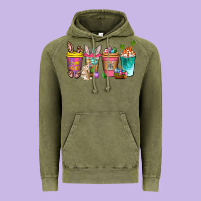 Easter Coffee Drinks Easter Day Vintage Hoodie Designed By Neo Western