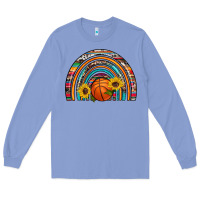 Colony Blue basketball rainbow Long Sleeve Tee - Artiststas