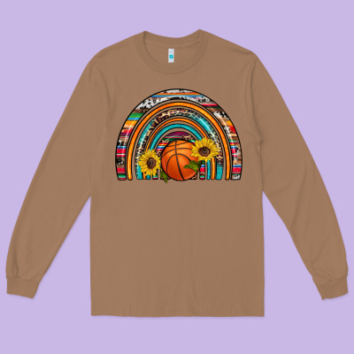 Basketball Rainbow Long Sleeve Tee Designed By Artiststas