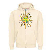 Sandshell here comes the sun Zipper Hoodie - MaliasSmallBusiness
