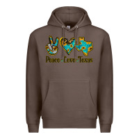Coffee Peace Love Texas Premium Hoodie - Bettercallsaul