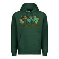Sports Green Peace Love Texas Premium Hoodie - Bettercallsaul