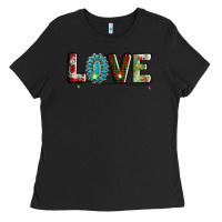 Black love christmas gemstone Ladies Tee - AdoDesignShop