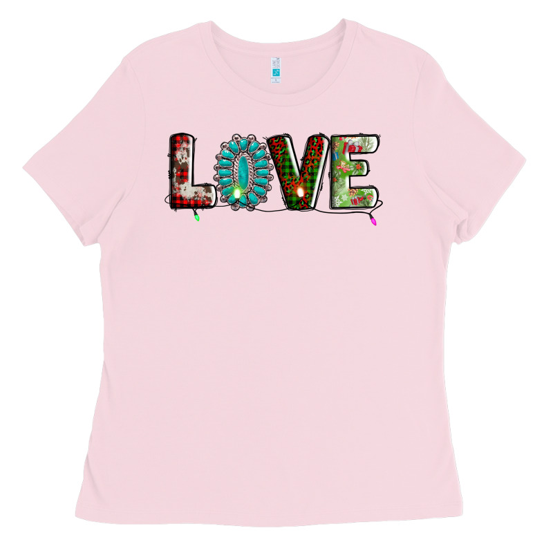 Love Christmas Gemstone Ladies Tee by AdoDesignShop | Teevron