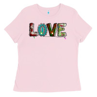 Bubblegum Pink love christmas gemstone Ladies Tee - AdoDesignShop