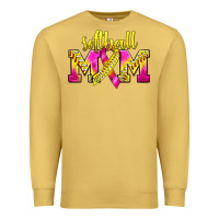 Antique Gold Softball Mom Breast Cancer Premium Sweatshirt - BundleAndBundleShop