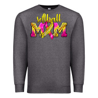 Charcoal Heather Softball Mom Breast Cancer Premium Sweatshirt - BundleAndBundleShop