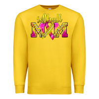 Lemon Softball Mom Breast Cancer Premium Sweatshirt - BundleAndBundleShop