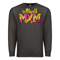 Smoke Softball Mom Breast Cancer Premium Sweatshirt - BundleAndBundleShop