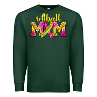 Sports Green Softball Mom Breast Cancer Premium Sweatshirt - BundleAndBundleShop