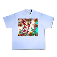 Grape Ice baseball leopard turquoise cactus sunflower Urban Heavy Tee - JahusDesignShop