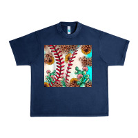 Navy baseball leopard turquoise cactus sunflower Urban Heavy Tee - JahusDesignShop
