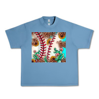 Pebble Blue baseball leopard turquoise cactus sunflower Urban Heavy Tee - JahusDesignShop
