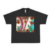 Pigment Black baseball leopard turquoise cactus sunflower Urban Heavy Tee - JahusDesignShop