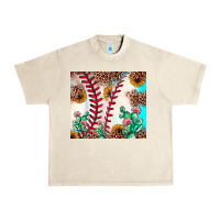 Sandshell baseball leopard turquoise cactus sunflower Urban Heavy Tee - JahusDesignShop