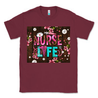 Burgundy nurse life with pearls Classic Tee - AdoDesignShop