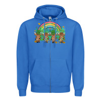 True Royal st patrick's day baby highland cow Zipper Hoodie - MaliasSmallBusiness
