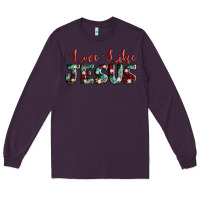 Plum love like jesus Long Sleeve Tee - AdoDesignShop