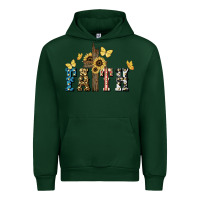 Forest Green Faith USA sunflower 4th of july Urban Hoodie - HowdyJamesFarm