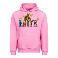 Fuchsia Pink Faith USA sunflower 4th of july Urban Hoodie - HowdyJamesFarm