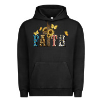 Pigment Black Faith USA sunflower 4th of july Urban Hoodie - HowdyJamesFarm