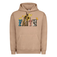Pigment Burro Faith USA sunflower 4th of july Urban Hoodie - HowdyJamesFarm