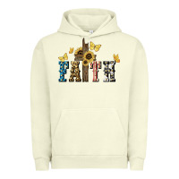 Pigment Pistachio Faith USA sunflower 4th of july Urban Hoodie - HowdyJamesFarm
