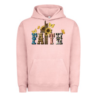 Pigment Salmon Faith USA sunflower 4th of july Urban Hoodie - HowdyJamesFarm