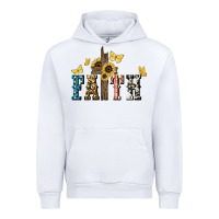 White Faith USA sunflower 4th of july Urban Hoodie - HowdyJamesFarm