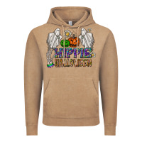 Vintage Coffee hippie halloween Vintage Hoodie - CowhideDigitalArt