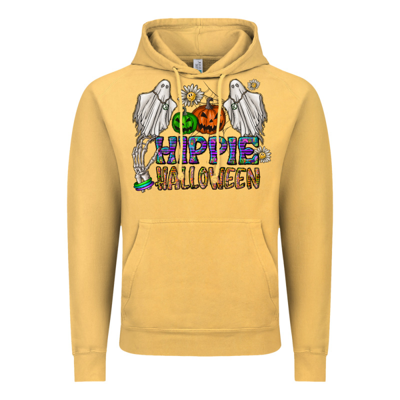 Hippie Halloween Vintage Hoodie by CowhideDigitalArt | Teevron