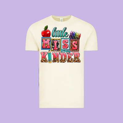 Little Miss Kinder Vintage Tee Designed By Adodesignshop