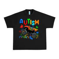 Black autism crusher Urban Heavy Tee - AdoDesignShop