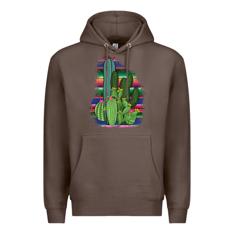 Western Serape Cactus Premium Hoodie by Bettercallsaul | Teevron
