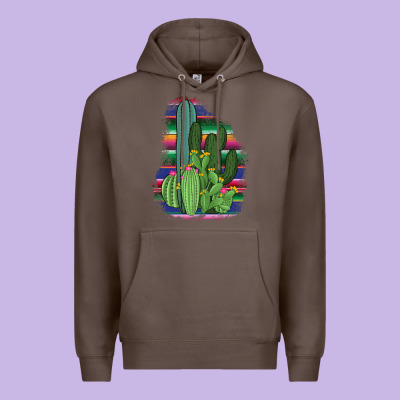 Western Serape Cactus Premium Hoodie Designed By Bettercallsaul