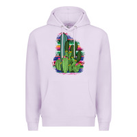 Lilac Western Serape Cactus Premium Hoodie - Bettercallsaul