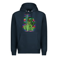 Navy Western Serape Cactus Premium Hoodie - Bettercallsaul
