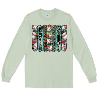 Matcha baseball serape cowhide turquoise leopard glitter  brushstrokes Long Sleeve Tee - Artiststas