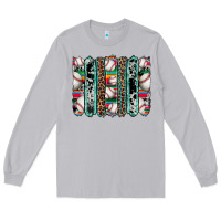 Moon Dust baseball serape cowhide turquoise leopard glitter  brushstrokes Long Sleeve Tee - Artiststas