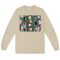 Baseball Serape Cowhide Turquoise Leopard Glitter  Brushstrokes Long Sleeve Tee | Teevron