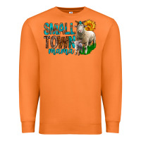 Carrot Small Town Mama With Sheeps Premium Sweatshirt - BundleAndBundleShop