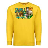 Lemon Small Town Mama With Sheeps Premium Sweatshirt - BundleAndBundleShop