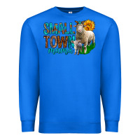 True Royal Small Town Mama With Sheeps Premium Sweatshirt - BundleAndBundleShop