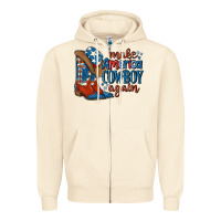 Sandshell make america cowboy again Zipper Hoodie - MaliasSmallBusiness