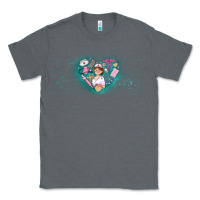 Charcoal Heather nurse and elements Classic Tee - AdoDesignShop