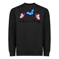 Black embrace change Heavyweight Sweatshirt - JahusDesignShop